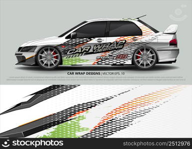 car wrap design. simple lines with abstract background vector concept for vehicle vinyl wrap and automotive decal livery