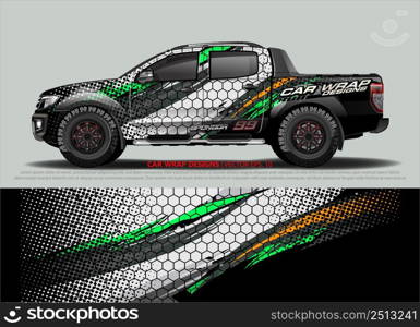 car wrap design. simple lines with abstract background vector concept for vehicle vinyl wrap and automotive decal livery