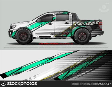 car wrap design. simple lines with abstract background vector concept for vehicle vinyl wrap and automotive decal livery