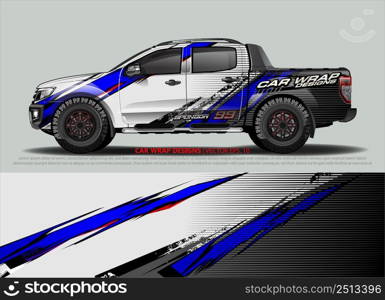 car wrap design. simple lines with abstract background vector concept for vehicle vinyl wrap and automotive decal livery