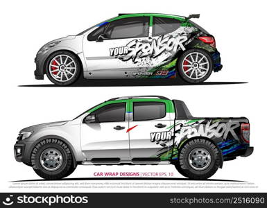 car wrap design. simple lines with abstract background vector concept for vehicle vinyl wrap and automotive decal livery