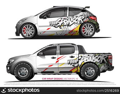 car wrap design. simple lines with abstract background vector concept for vehicle vinyl wrap and automotive decal livery