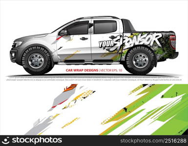 car wrap design. simple lines with abstract background vector concept for vehicle vinyl wrap and automotive decal livery