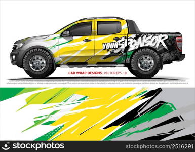 car wrap design. simple lines with abstract background vector concept for vehicle vinyl wrap and automotive decal livery