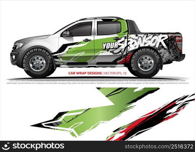 car wrap design. simple lines with abstract background vector concept for vehicle vinyl wrap and automotive decal livery