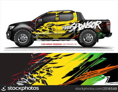 car wrap design. simple lines with abstract background vector concept for vehicle vinyl wrap and automotive decal livery