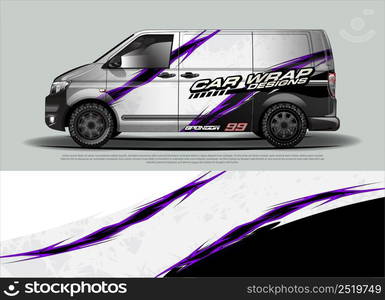 car wrap design. simple lines with abstract background vector concept for vehicle vinyl wrap and automotive decal livery