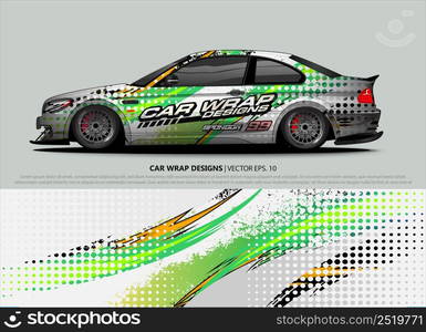 car wrap design. simple lines with abstract background vector concept for vehicle vinyl wrap and automotive decal livery