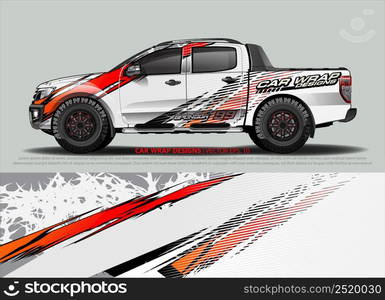 car wrap design. simple lines with abstract background vector concept for vehicle vinyl wrap and automotive decal livery