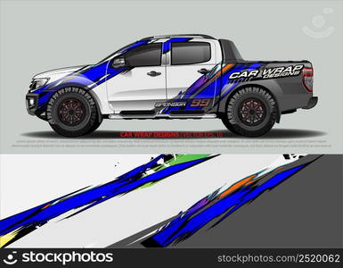 car wrap design. simple lines with abstract background vector concept for vehicle vinyl wrap and automotive decal livery