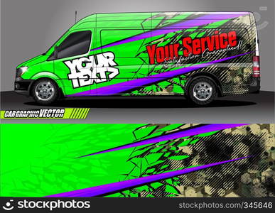 car wrap design. simple lines with abstract background vector concept for vehicle vinyl wrap and automotive decal livery