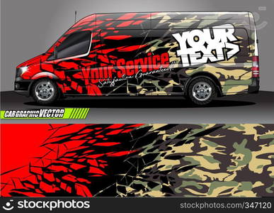 car wrap design. simple lines with abstract background vector concept for vehicle vinyl wrap and automotive decal livery