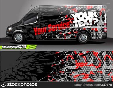 car wrap design. simple lines with abstract background vector concept for vehicle vinyl wrap and automotive decal livery