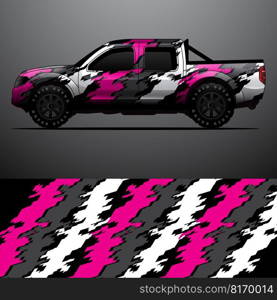 car wrap vector designs with abstract grunge background for vehicle branding