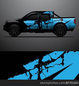 car wrap vector designs with abstract grunge background for vehicle branding