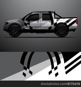 car wrap vector designs with abstract grunge background for vehicle branding