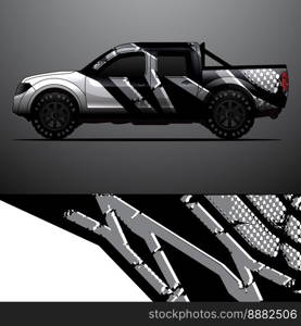 car wrap vector designs with abstract grunge background for vehicle branding