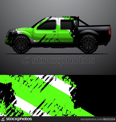 car wrap vector designs with abstract grunge background for vehicle branding