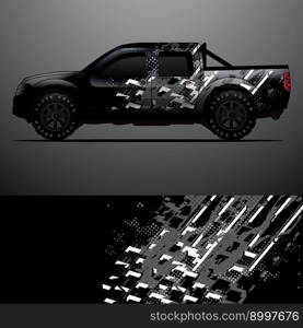 car wrap vector designs with abstract grunge background for vehicle branding