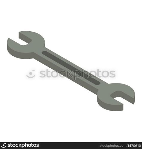 Car wrench icon. Isometric of car wrench vector icon for web design isolated on white background. Car wrench icon, isometric style