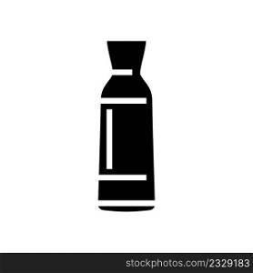 carafe glass glyph icon vector. carafe glass sign. isolated contour symbol black illustration. carafe glass glyph icon vector illustration