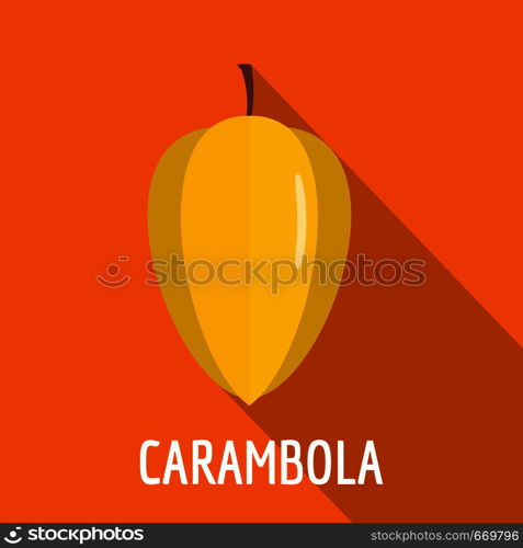 Carambola icon. Flat illustration of carambola vector icon for web. Carambola icon, flat style