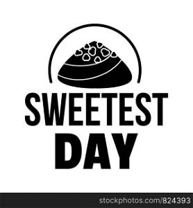 Caramel sweet day logo. Simple illustration of caramel sweet day vector logo for web design isolated on white background. Caramel sweet day logo, simple style