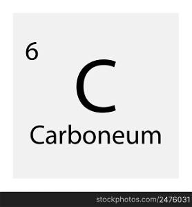 Carbon symbol. Design element. Chemical element. Vector illustration. stock image. EPS 10.. Carbon symbol. Design element. Chemical element. Vector illustration. stock image.
