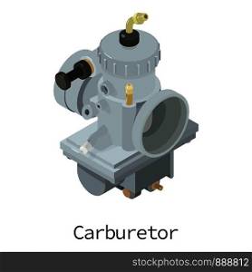 Carburetor icon. Isometric illustration of carburetor vector icon for web. Carburetor icon, isometric 3d style