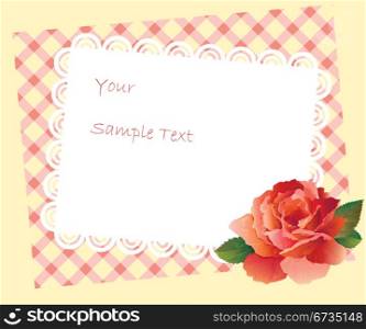 card and rose
