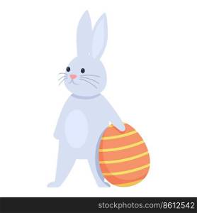 Card animal icon cartoon vector. Spring rabbit. Cute bunny. Card animal icon cartoon vector. Spring rabbit