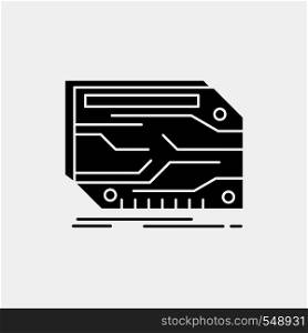card, component, custom, electronic, memory Glyph Icon. Vector isolated illustration. Vector EPS10 Abstract Template background