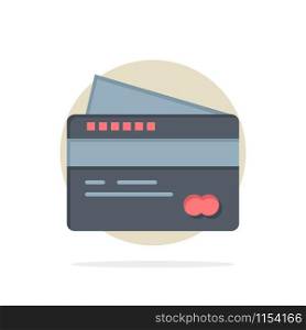 Card, Credit, Payment, Pay Abstract Circle Background Flat color Icon