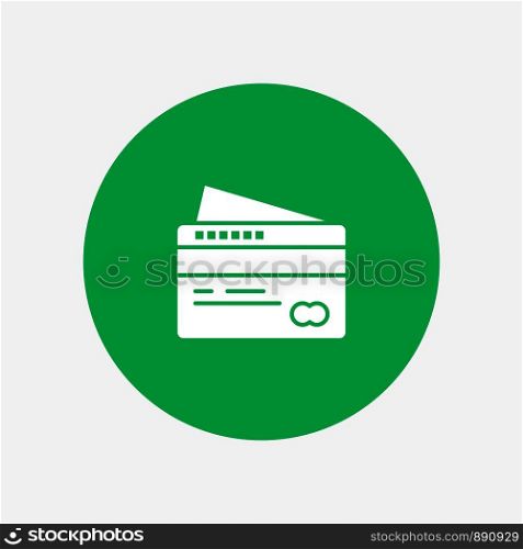 Card, Credit, Payment, Pay white glyph icon
