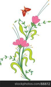 Card Design Artistic Flower Vector Art
