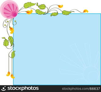 Card Design Artistic Flower Vector Art