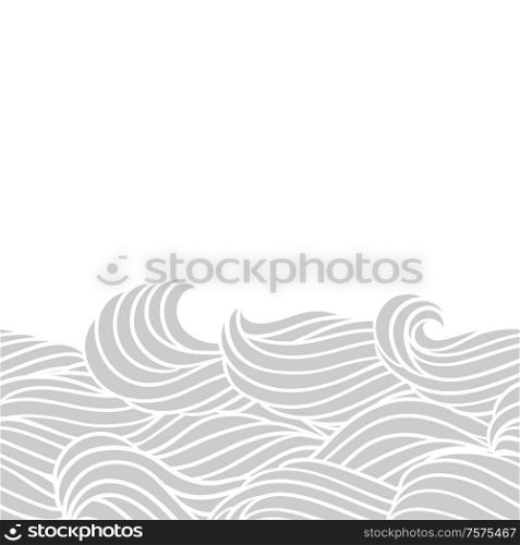 Card design with waves. Background with sea, river or water texture. Wavy striped abstract fur or hair.. Card design with waves. Background with sea, river or water texture.