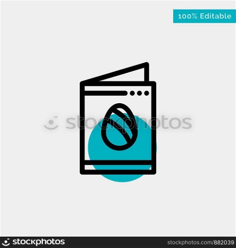 Card, Egg, Easter, Wedding turquoise highlight circle point Vector icon