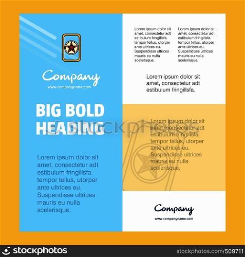Card game Business Company Poster Template. with place for text and images. vector background