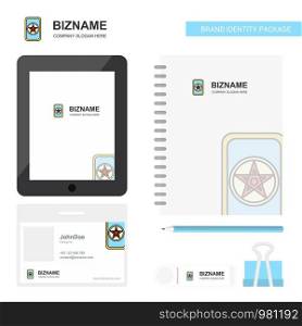 Card game Business Logo, Tab App, Diary PVC Employee Card and USB Brand Stationary Package Design Vector Template