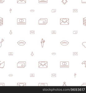 Card icons pattern seamless white background Vector Image