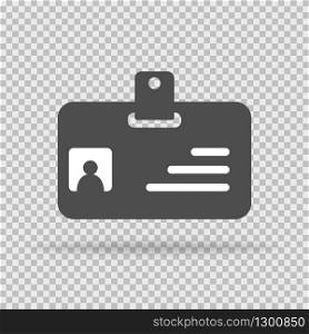 Card id, badge for personal. Flat design. Vector EPS 10