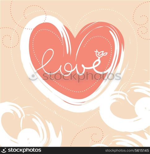 Card of valentine day