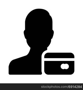 Card User, icon on isolated background
