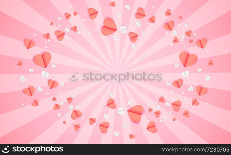 card Valentine's day balloon heart love Invitation on vector abstract background