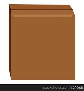 Cardboard box mockup. Realistic illustration of cardboard box vector mockup for web. Cardboard box mockup, realistic style
