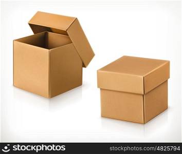 Cardboard box, vector