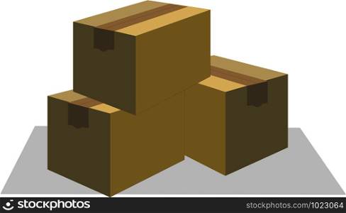 Cardboard boxes vector illustration eps 10