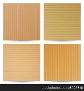 Cardboard Textures Vector Set. Realistic Paper Cartoon Background. Material Macro Closeup. Graphic Design Element For Poster. Illustration. Cardboard Texture Vector. Realistic Material Paper Cartoon Background. Graphic Design Element