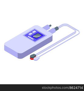 Cardiologist tool icon isometric vector. Anxiety person. Chest pain. Cardiologist tool icon isometric vector. Anxiety person